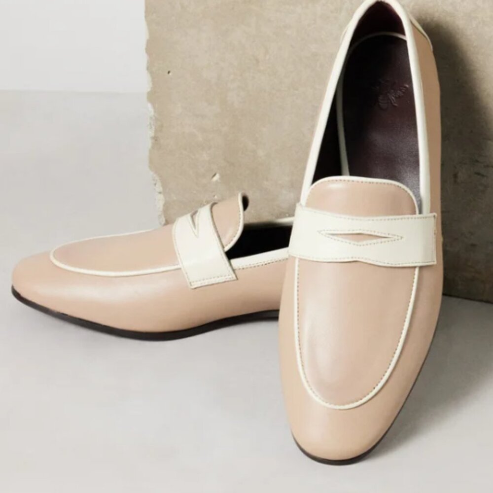 NIB Bougeotte Flaneur Calfskin Penny Loafers